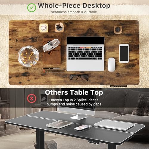 JOY worker Small Electric Computer Desk, 40" Whole Piece Height Adjustable