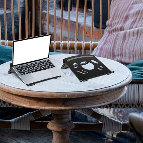 KESYOO Portable Desktop Laptop Stand with Ventilation, Foldable ABS