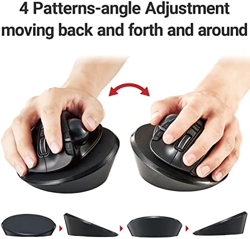 ELECOM MP-TBM02BK Trackball Mouse Disc Pad Tilt Black