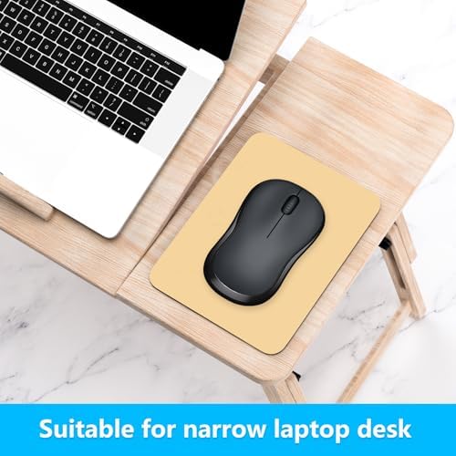 Dapesuom Small Mouse Pad, 6 x 8 Inch Thick Rubber Premium-Textured Non-Slip Portable & Washable Mini Mouse Mat for Women Men Wireless Laptops Keyboard Tray Gaming Computer Office Travel, Navajo White