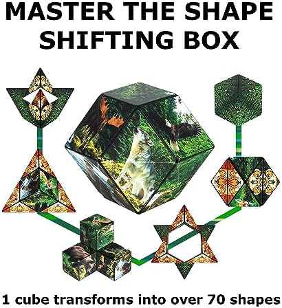 Shashibo DODECA Magnetic Puzzle Cube, Stress Relief Fidget Toy