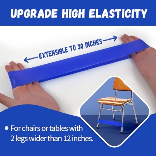 16 Pack Chair Bands for Kids with Fidgety Feet, ADHD Tools for Kids, Improve Focus & Reduce Restlessness, Chair Bands for Sensory ADHD ADD Autism - Classroom & Home Must Haves (Multicolor)