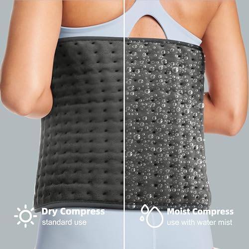 VALGELUIK Heating Pad for Back Pain Relief, 12"x24" Electric Heat Pad Gifts