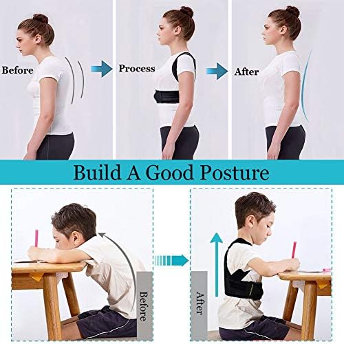 Lexniush Professional Posture Corrector for Kids and Teens, Effective Upper Back Posture Brace for Teenagers Boys Girls Spinal Support to Improves Slouch, Prevent Humpback, Relieve Back Pain
