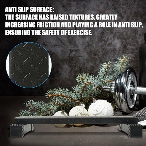 EVERYMATE Steel Calf Raise Block, Standing Calf Machine for Stretching Calf Muscles, Relaxing Ankles, Anti-Slip Solid Platform