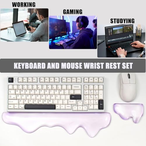 Gel Keyboard and Mouse Wrist Rest Set,Wrist Pad for Computer Keyboard