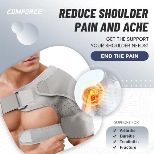 Copper Rotator Cuff Brace for Women&Men, Detachable Shoulder Brace