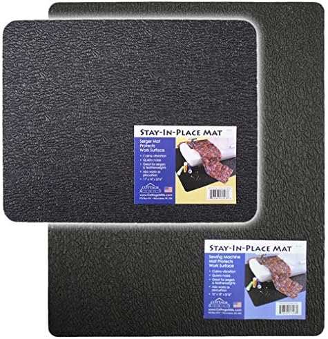 Stay-in-Place Machine Mats - 2 Pieces - 11" x 14" & 15" x 18" - Made in USA