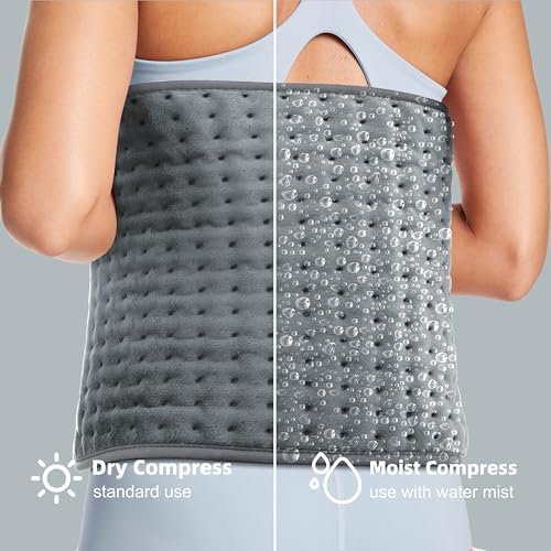 VALGELUIK Heating Pad for Back Pain Relief, 12"x24" Electric Heat Pad Gifts