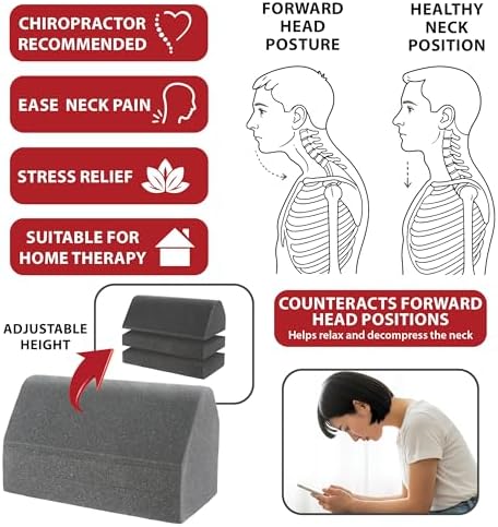 Core Products Apex Premium Orthosis Cervical Traction Device - Neck Stretcher & Shoulder Relaxer - Gentle Neck Traction Device for Spinal Health, Alignment & Neck Pain Relief -Mild Support (Pack of 2)