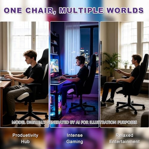 Gaming Chair Covers Only,Stretchable Fit Thick Breathable Mesh