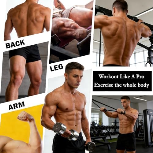 16-Pcs Resistance Bands Set - Premium Elastic Workout Bands for Home Gym, Strength Training, Yoga & Physical Therapy