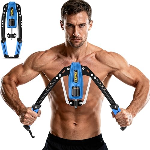Twister Arm Exerciser - 22-440LBs Adjustable Resistance for Home Gym, Full Body Muscle Trainer for Chest, Shoulder & Arm Strength Building, Portable & Foldable