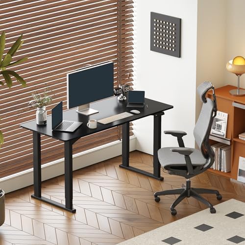 SANODESK 4-Leg 63''x28'' Large Electric Height Adjustable Standing Desk