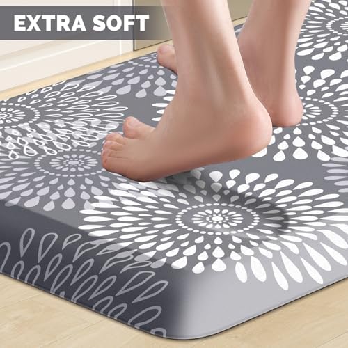 Kitchen Mat Water-Resistant Kitchen Rugs Cushioned Anti-Fatigue Floor Mat