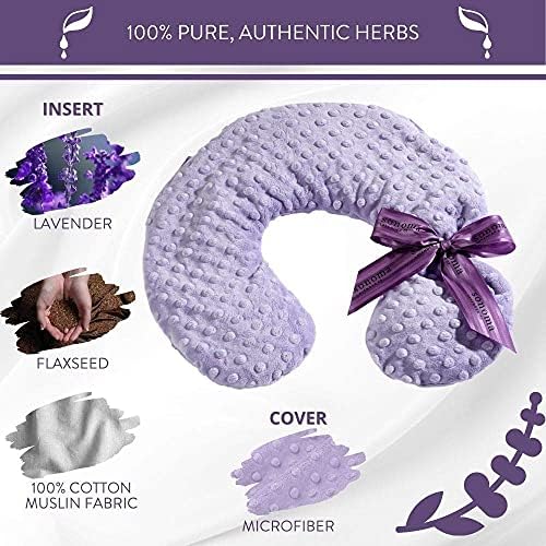 Sonoma Lavender Luxury Lavender Neck Pillow, Lilac Dot