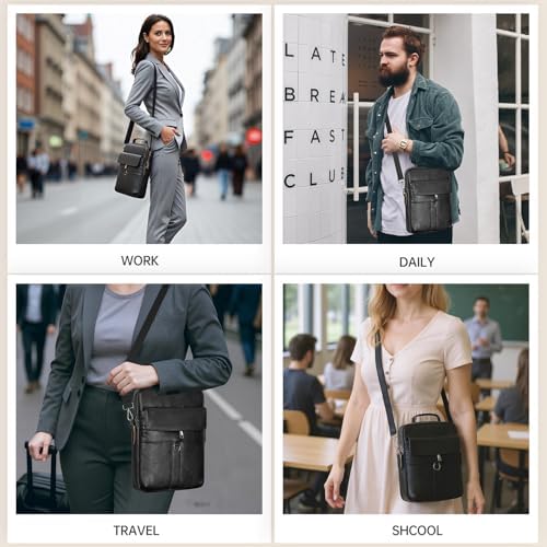 11 Inch Shoulder Bag Leather Carrying Case for 11" iPad Pro M5 M4/iPad Air 11" M4 M3 M2 with Magic Keyboard, iPads A16 11"