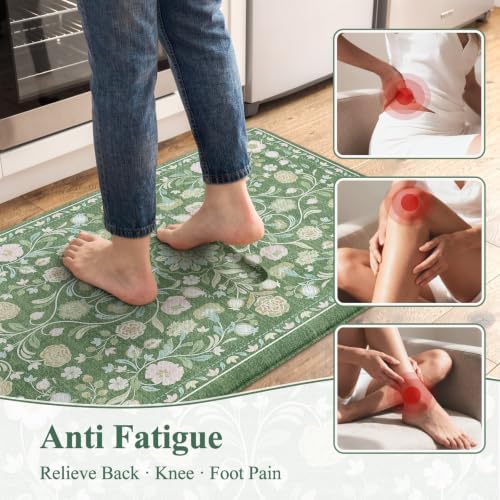 KIMODE Kitchen Mats for Floor Cushioned Anti Fatigue,Kitchen Rugs Non Slip