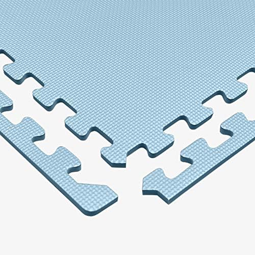 We Sell Mats 3/8" Thick Multipurpose EVA Foam Exercise Floor Mat, Interlocking Tiles, Anti-Fatigue for Home or Gym