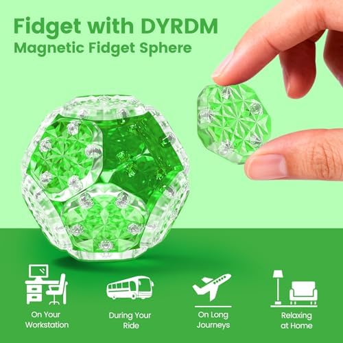 Magnetic Fidget Sphere, Adult Fidget Toy for Focus & Stress Relief