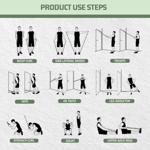 VEICK Resistance Bands with Handles, Exercise Tube Bands Set for Workouts