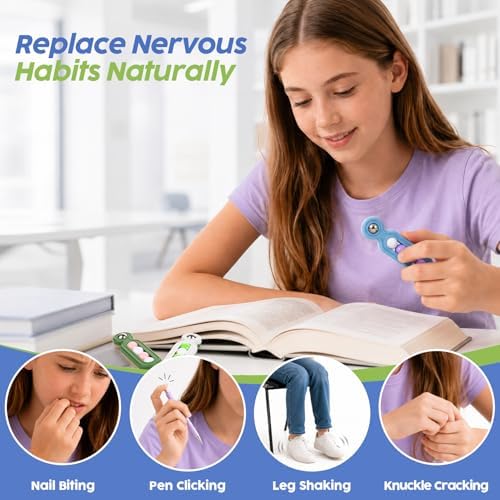 Fidget Toys Adults Stress Relief: 4 Pack Desk Fidget Clicker for ADHD Focus