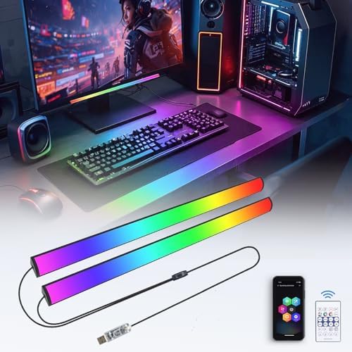 Generic 2-in-1 RGB Monitor Light Bar, RGB LED Gaming Atmosphere Light, USB Powered, Multi-Colour LED, Table Mount