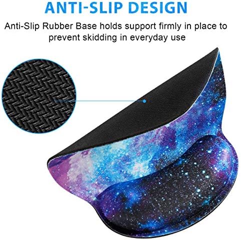 ToLuLu Mouse Pad with Wrist Rest Support, Gel Non-Slip Rubber Base Mousepad