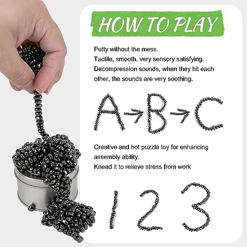 Matassari 1000pcs Fidget Toy, Sensory Toys for Adults & Teens（Black）