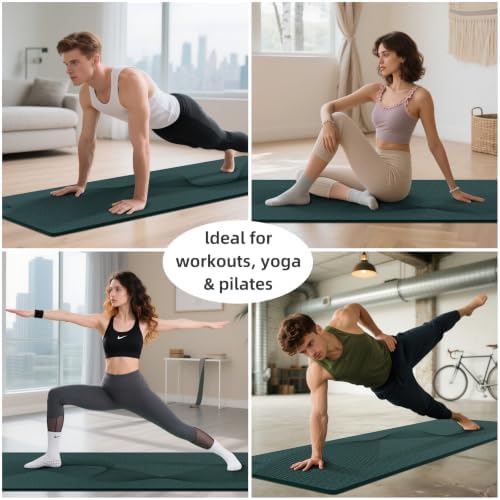 ILILI Exercise Mat 72''x25''×0.3''(8MM)