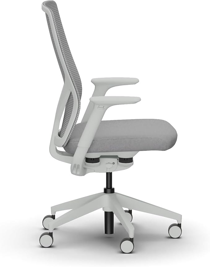 HON Flexion Ergonomic Mesh Office Chair with Lumbar Support, Height‑Adjustable Arms, Weight‑Activated Flex Seating, Swivel Desk or Conference Chair, Titanium Frame, Aspen