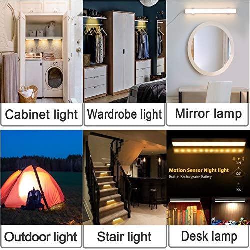 Dimmable Under Cabinet Lighting, Portable USB Reading Strips Craft Light Eye-care LED Desk Reading Lamp Light Great for Craft Table,Pianos,Music Stands,Kitchen,Wardrobe,Shelf,Drawer (warm&cool)