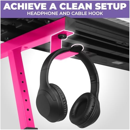 Liquid Stands Piano Keyboard Stand - Z Style Adjustable and Portable Heavy Duty Music Stand for Kids and Adults -Fits 54-88 Key Electric Pianos - Sturdy Musical Keyboard Stand (Pink)