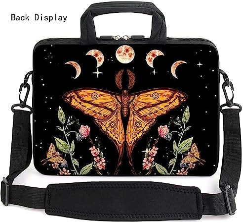 15" laptop sleeve laptop bag chromebook case adjustable shoulder strap with handle accessory pocket for men women (RYD-15-4)