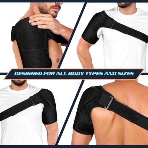 Shoulder Brace for Men and Women,Adjustable Shoulder Compression Sleeve