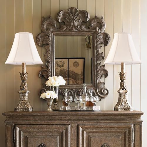 Cream Bell Lamp Shade, Medium, 6" Top x 13" Bottom x 9.8" High