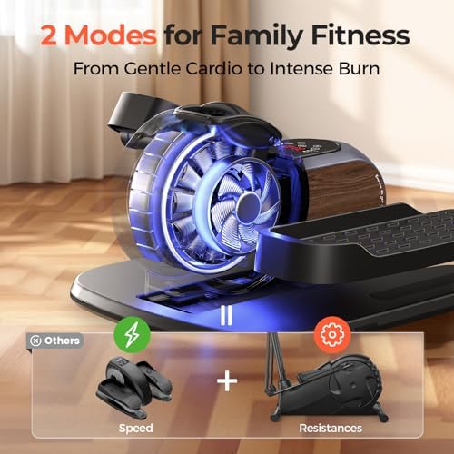 Under Desk Elliptical Machine, Electric Leg Exerciser for Seniors