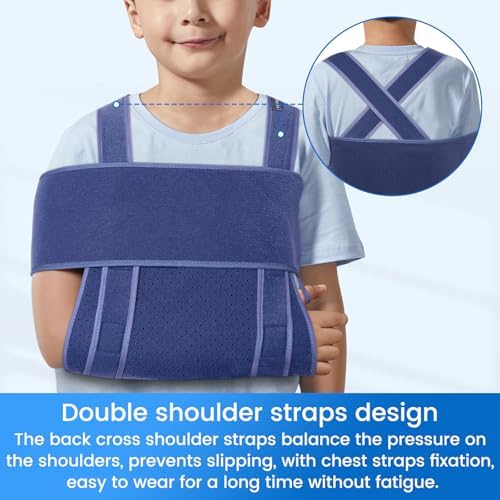 Velpeau Arm Sling for Sleep, Shoulder Immobilizer for Kids, Boys, Girls, XS