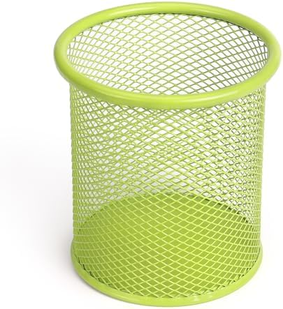 Tamaki Pen Holder Cup for Desk, Wire Mesh Pencil Cup Holder, Green