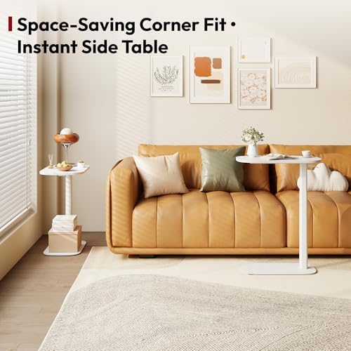 SANODESK 24" Pneumatic Height Adjustable Overbed Bedside Table Mobile
