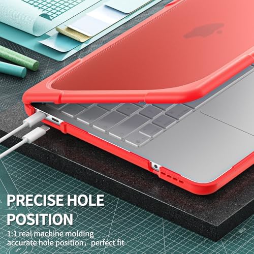 Batianda Heavy Duty Case for MacBook Neo 13 Inch 2026, Red