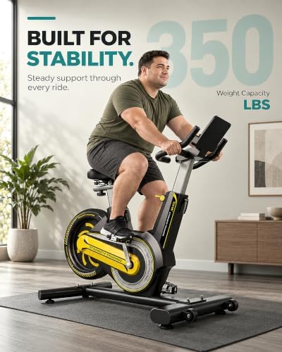 Exercise Bike for Home, Under 20 dB Quiet Magnetic Stationary Bike