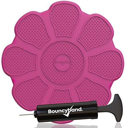 Shaped Wiggle Seats by Bouncyband – Red Flower, 13”x13”x2.2”– Inflatable