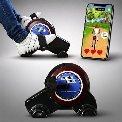 Interactive Stationary Exercise Bike for Kids & Adults – Motion Powered Fitness Device with 6 Games, Bluetooth App, Adjustable Resistance, USB Charging, Family Cardio Trainer