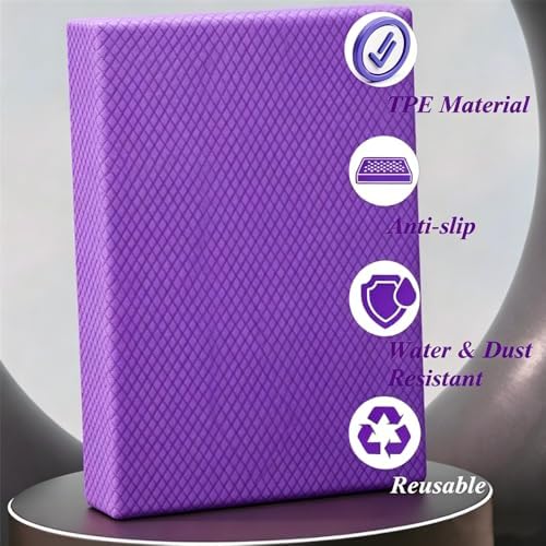 High-Density Balance Pad, Extra Large Balance Pad for Physical Therapy, TPU Foam Balance Board for Rehabilitation Stability Workout Knee and Ankle Exercise