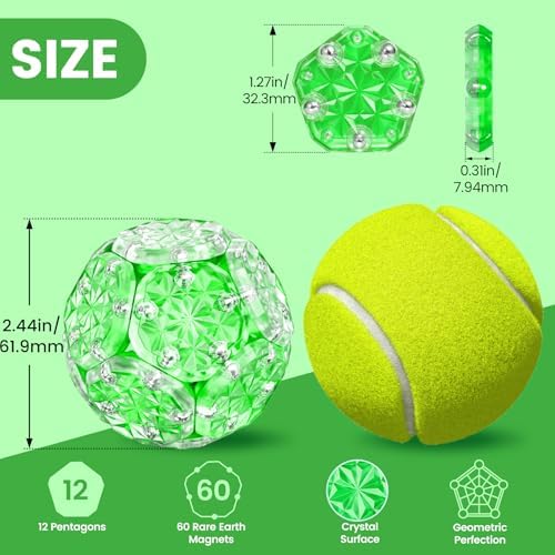 Magnetic Fidget Sphere, Adult Fidget Toy for Focus & Stress Relief