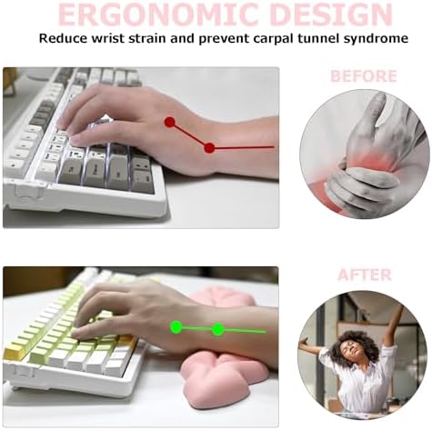 Ergonomic Keyboard Wrist Rest, Leaf Shape Wrist Rest for Computer Keyboard