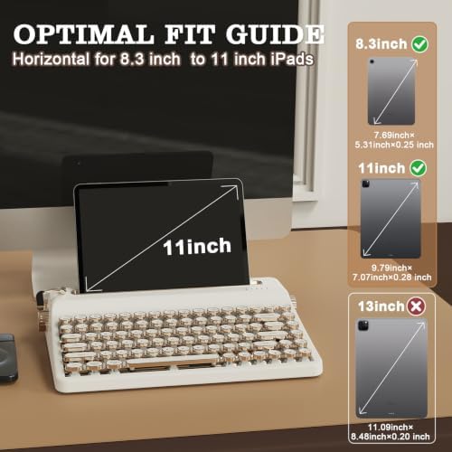 YUNZII QL75 Retro Typewriter Hot Swap RGB Keyboard (White, Onyx Switch)