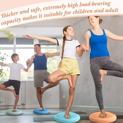 Libima 4 Pcs Wiggle Seat Inflated Wobble Cushion for Kids