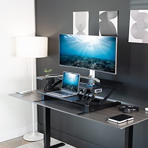VIVO Black 36 in Electric Desk Converter, DESK-V000VE